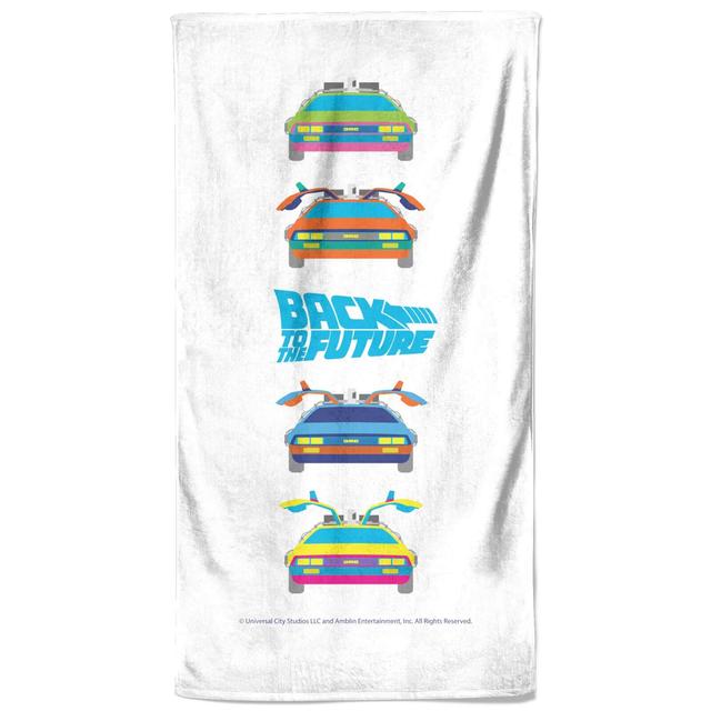 Back To The Future Car Print Beach Towel on Productcaster.