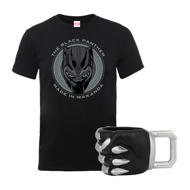 Black Panther Tee & Mug Bundle - Herren - M - Schwarz on Productcaster.