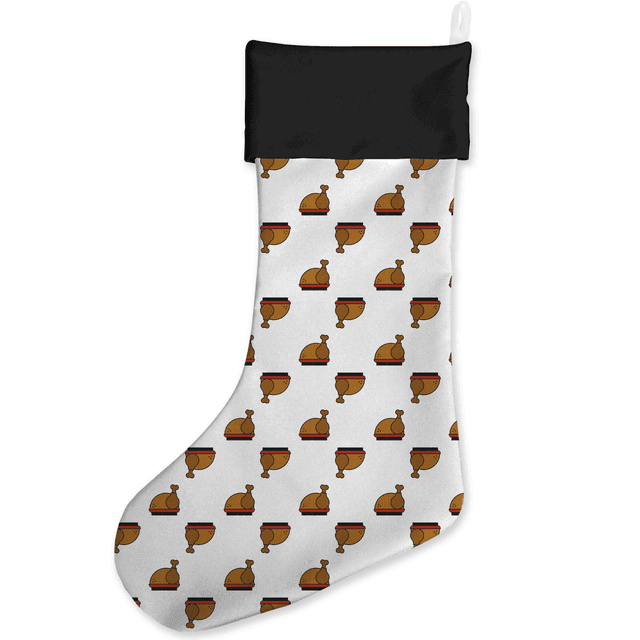 Christmas Turkey Print Christmas Stocking on Productcaster.