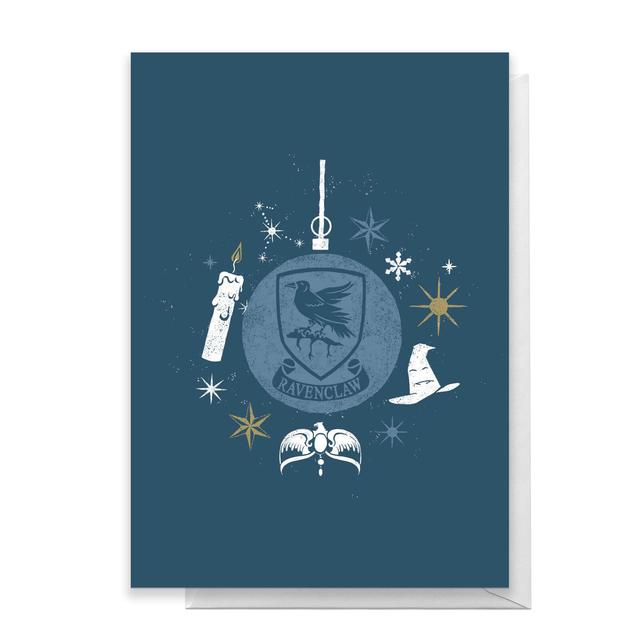 Harry Potter Ravenclaw Christmas Greetings Card - Large Card on Productcaster.