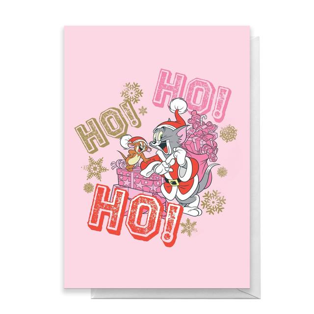 Tom And Jerry Ho! Ho! Ho! Greetings Card - Large Card on Productcaster.