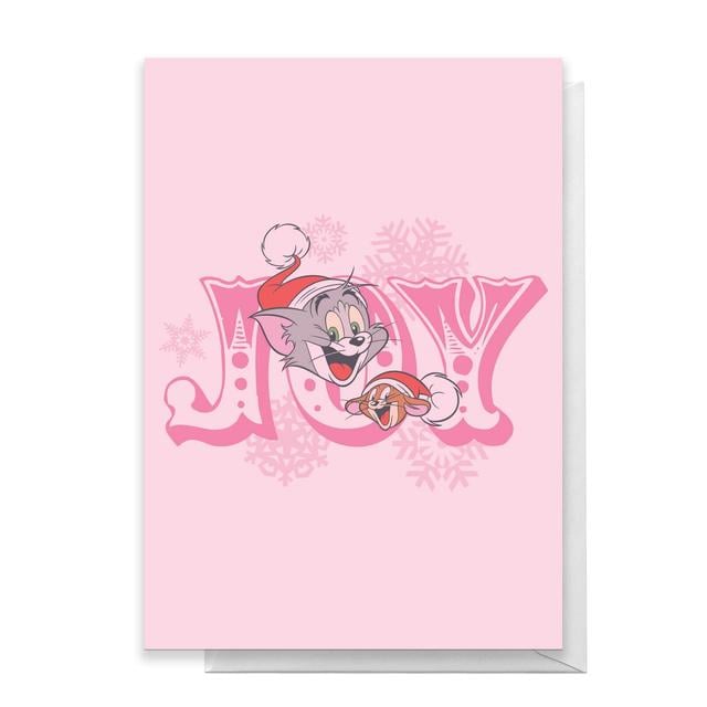 Tom And Jerry Joy Greetings Card - Large Card on Productcaster.