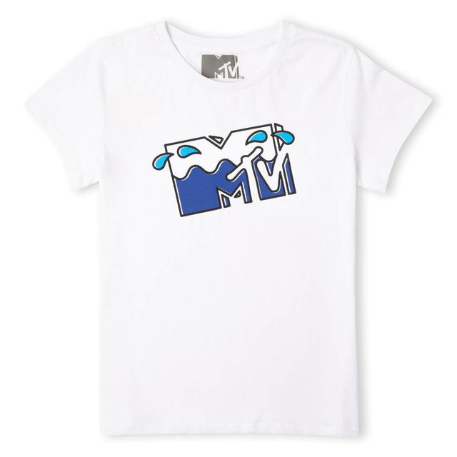 MTV Water Logo Men's T-Shirt - White - S - White on Productcaster.