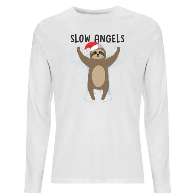 Slow Angels Unisex Long Sleeve T-Shirt - White - S - White on Productcaster.