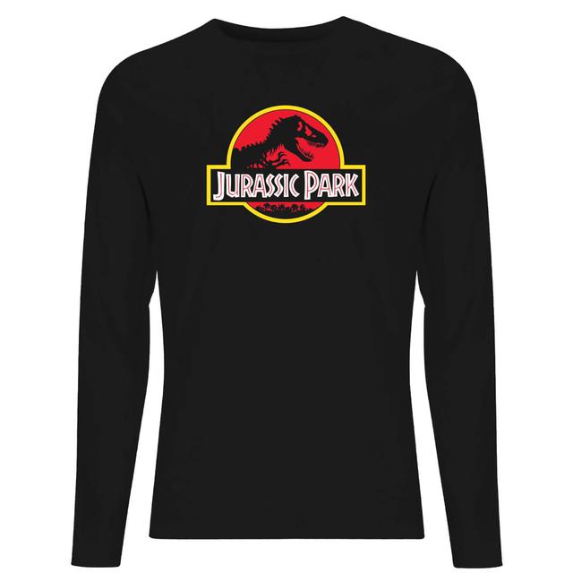 Jurassic Park Logo Unisex Long Sleeve T-Shirt - Black - XXL - Black on Productcaster.