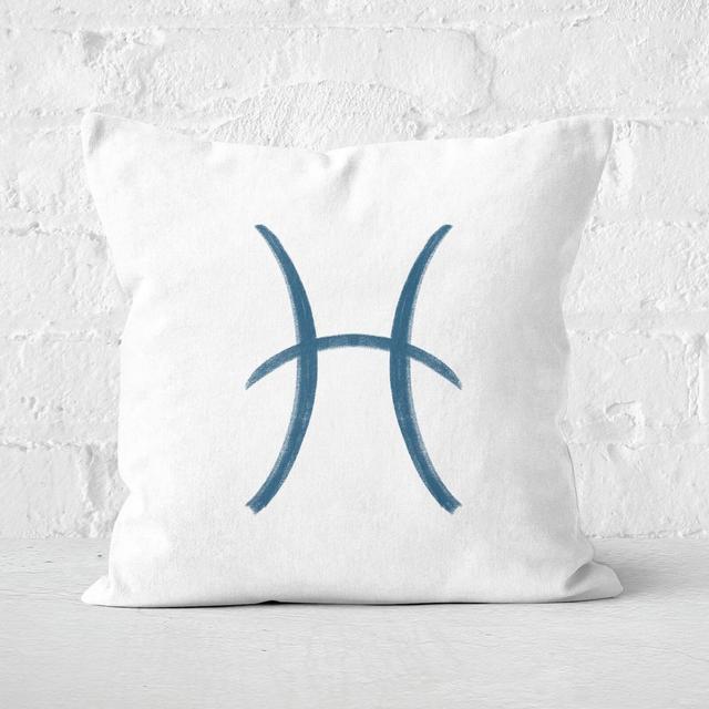 Pisces Symbol Square Cushion - 60x60cm - Soft Touch on Productcaster.