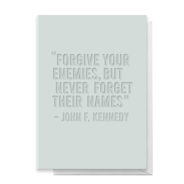 Forgive Your Enemies Greetings Card - Standard Card on Productcaster.