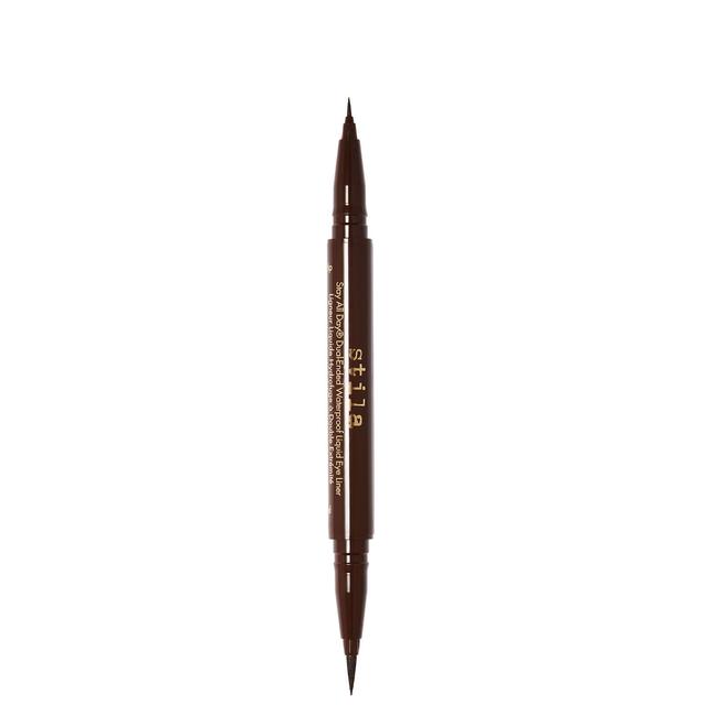 Stila Stay All Day Dual-Ended Waterproof Liquid Eye Liner 1ml (Various Shades) - Dark Brown on Productcaster.