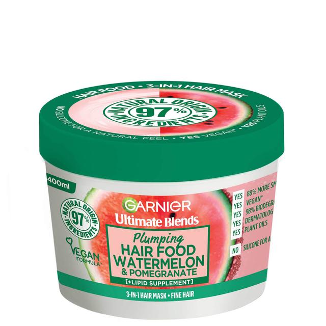 Garnier Ultimate Blends Plumping Hair Food Watermelon 3-in-1 Mask Treatment 390ml on Productcaster.