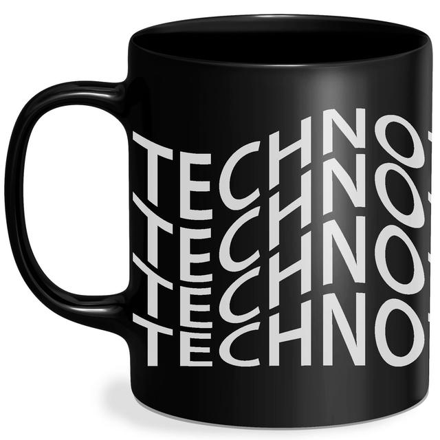 Techno Mug - Black Schwarz on Productcaster.