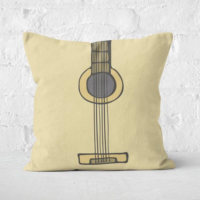 Guitar Square Cushion - 40x40cm - Soft Touch on Productcaster.