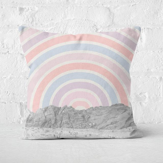 Psychedelic Graphic Square Cushion - 60x60cm - Soft Touch on Productcaster.