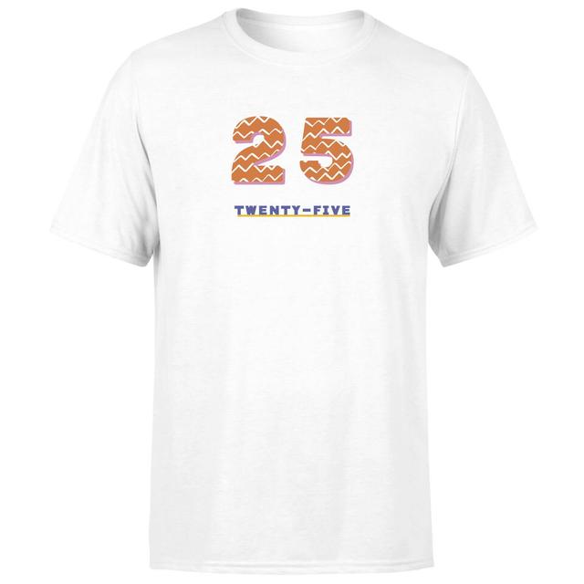 Twenty-Five Men's T-Shirt - White - M - Weiß on Productcaster.