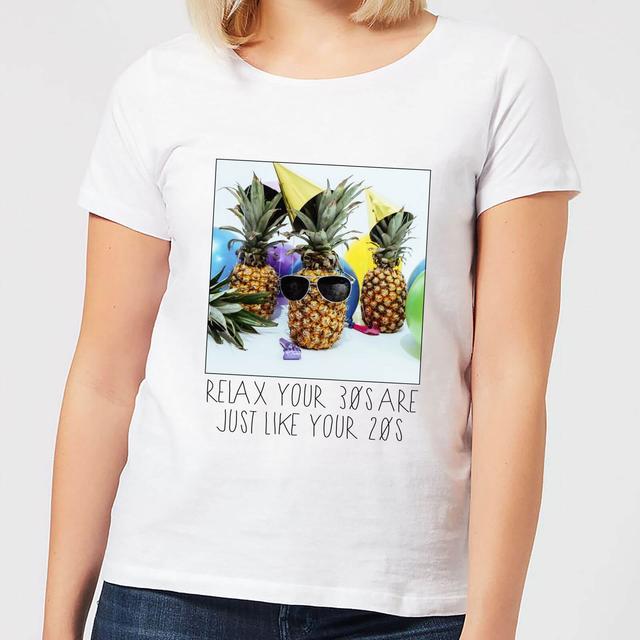 30th Birthday Pineapple Women's T-Shirt - White - XS - Weiß on Productcaster.