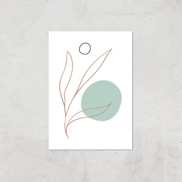 Leaf And Dot Giclee Art Print - A2 - Print Only on Productcaster.