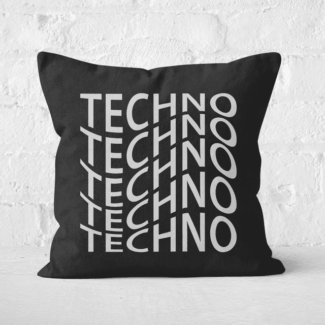 Techno Square Cushion - 60x60cm - Soft Touch on Productcaster.