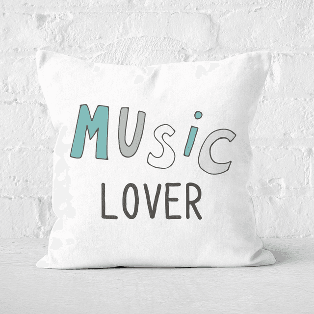 Music Lover Square Cushion - 50x50cm - Soft Touch on Productcaster.