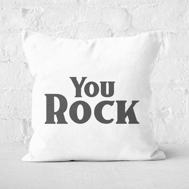 You Rock Square Cushion - 40x40cm - Soft Touch on Productcaster.