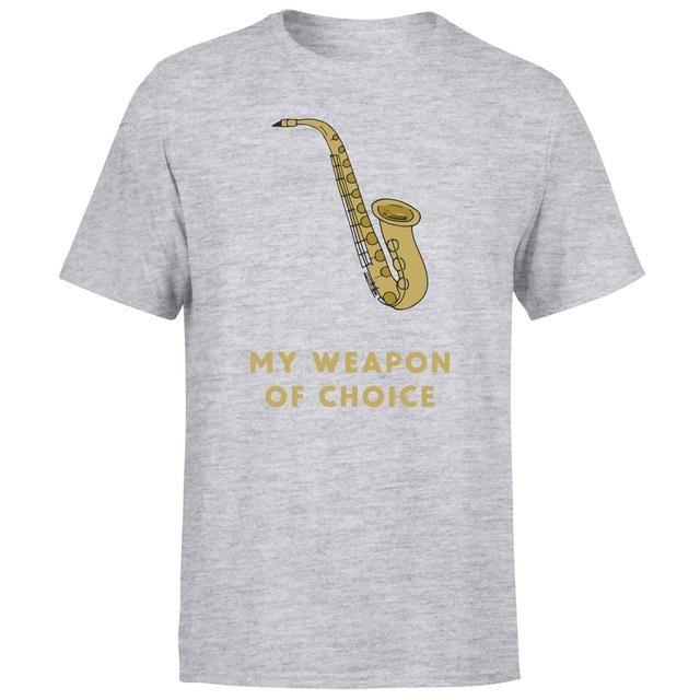 My Weapon Of Choice Men's T-Shirt - Grey - 5XL - Grau on Productcaster.