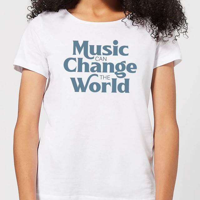 Music Can Change The World Women's T-Shirt - White - M - White on Productcaster.