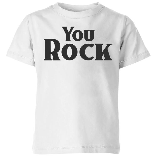 You Rock Kids' T-Shirt - White - 9-10 Jahre - Weiß on Productcaster.