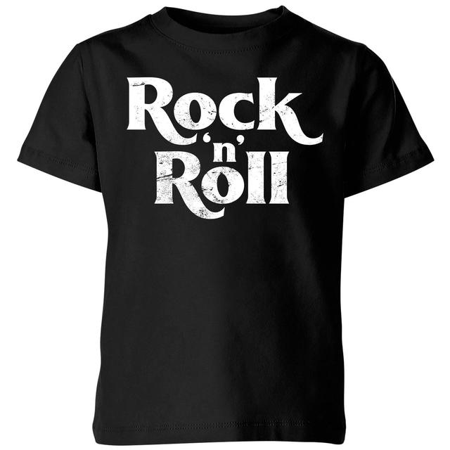 Rock N Roll Kids' T-Shirt - Black - 3-4 Years - Black on Productcaster.