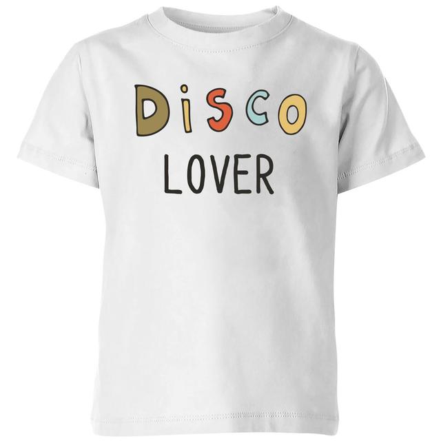 Disco Lover Kids' T-Shirt - White - 7-8 Years - White on Productcaster.