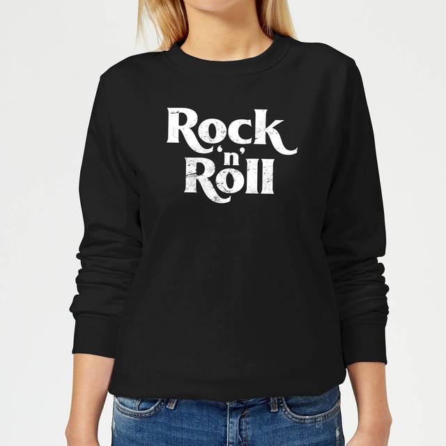 Rock N Roll Women's Sweatshirt - Black - XL - Schwarz on Productcaster.