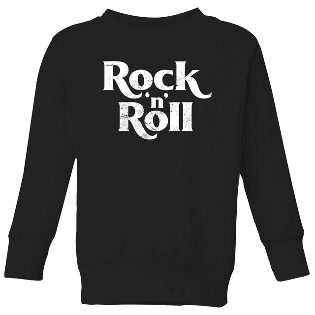 Rock N Roll Kids' Sweatshirt - Black - 11-12 Years on Productcaster.