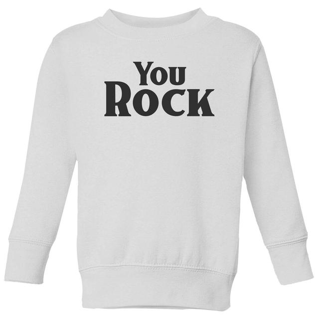 You Rock Kids' Sweatshirt - White - 9-10 Jahre - Weiß on Productcaster.