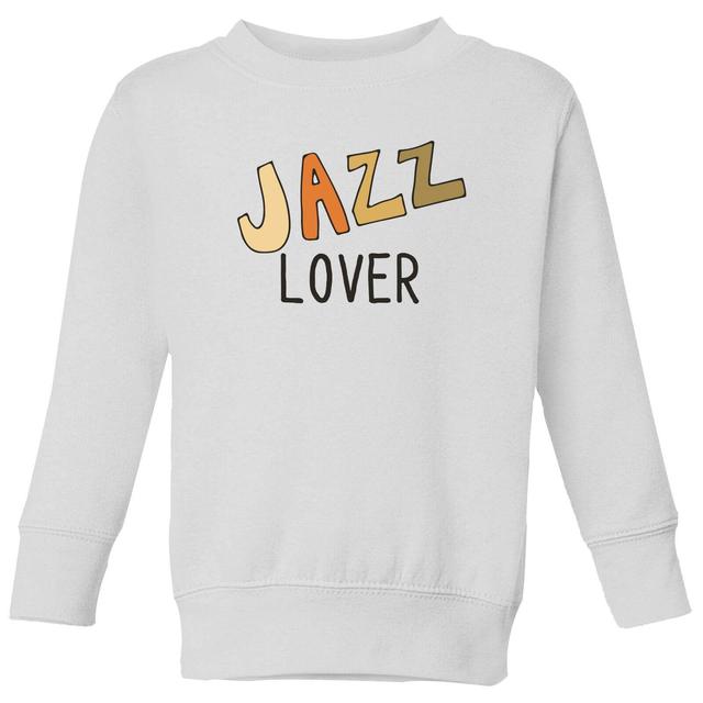 Jazz Lover Kids' Sweatshirt - White - 3-4 Years - White on Productcaster.