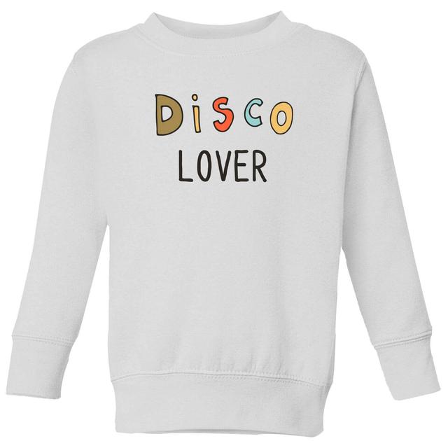 Disco Lover Kids' Sweatshirt - White - 7-8 Jahre - Weiß on Productcaster.