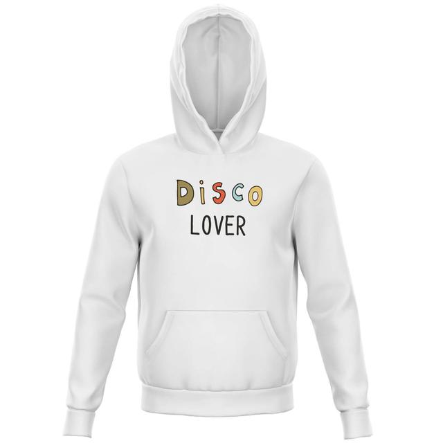 Disco Lover Kids' Hoodie - White - 5-6 Jahre - Weiß on Productcaster.