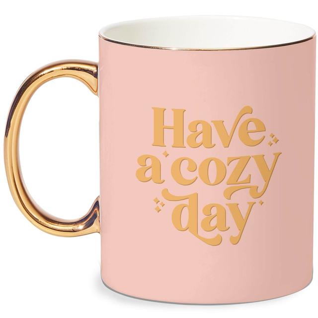 Have A Cosy Day Bone China Gold Handle Mug on Productcaster.