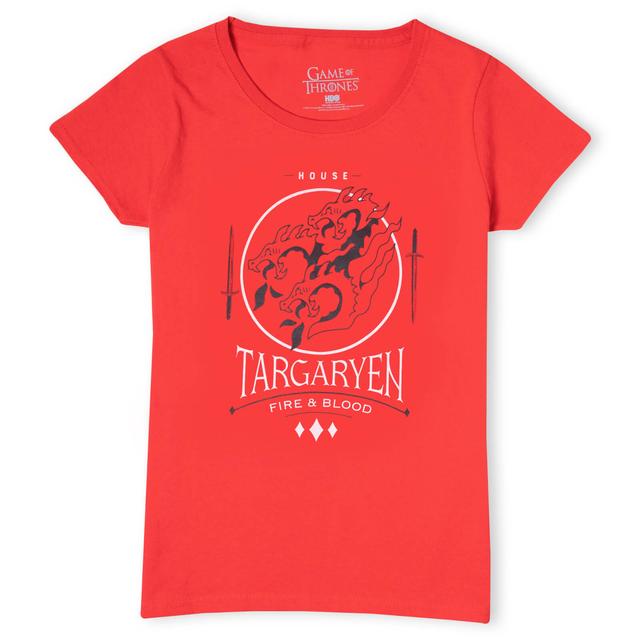 Game of Thrones House Targaryen Women's T-Shirt - Rood - XXL - Rood on Productcaster.