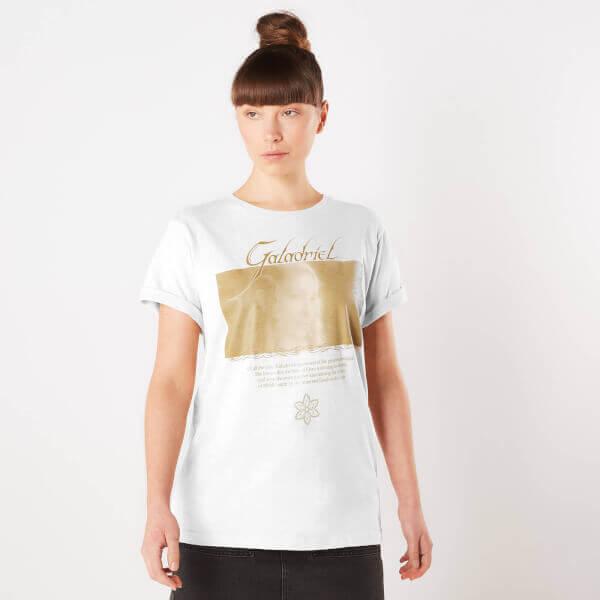 Le Seigneur des Anneaux, Galadriel, Dame du Galadhrim - T-Shirt Femme - Blanc - L - Blanc on Productcaster.