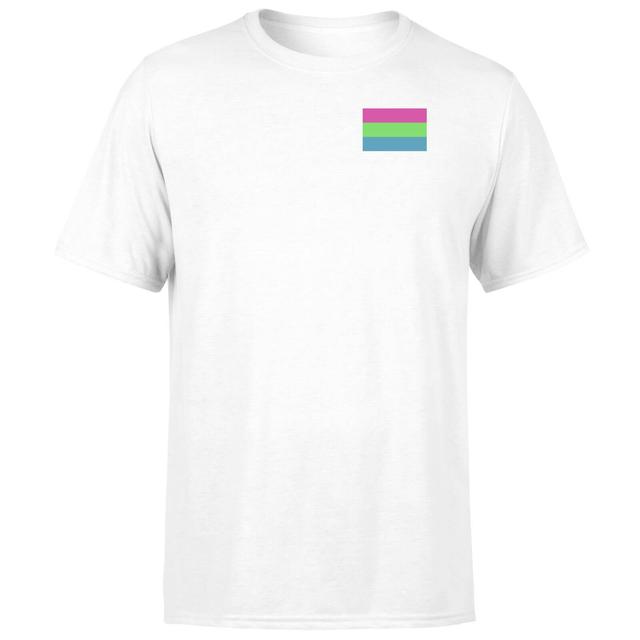 Polysexual Flag T-Shirt - White - S - Weiß on Productcaster.