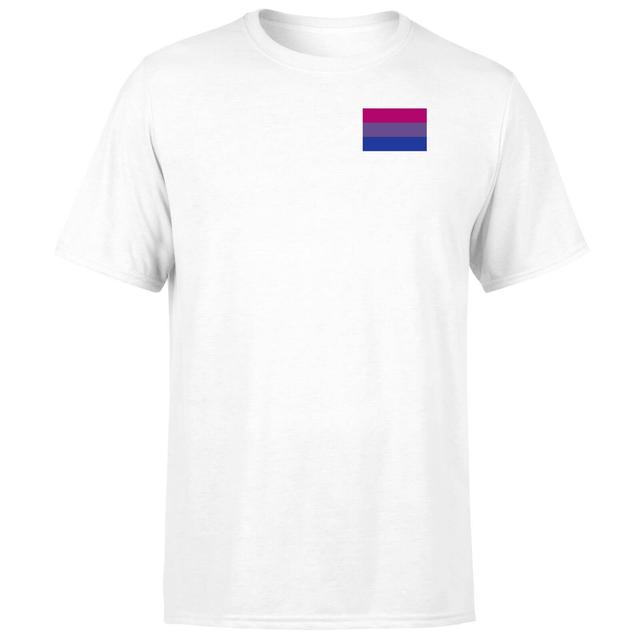 Bisexual Flag T-Shirt - White - S - Weiß on Productcaster.