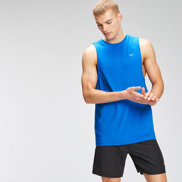 MP Men's Repeat Graphic Training Tank Top - True Blue - XS on Productcaster.