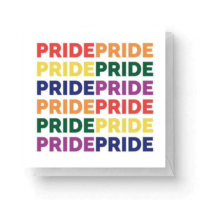 Pride Square Greetings Card (14.8cm x 14.8cm) on Productcaster.