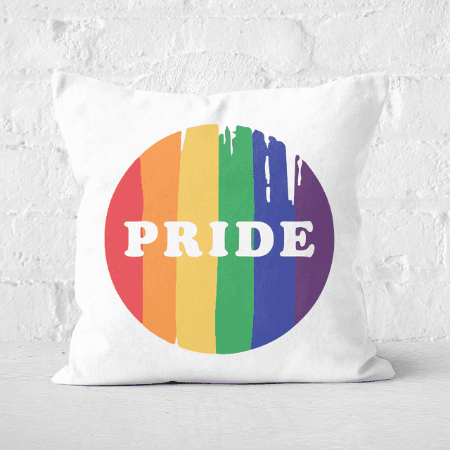 Pride Badge Square Cushion - 40x40cm - Soft Touch on Productcaster.