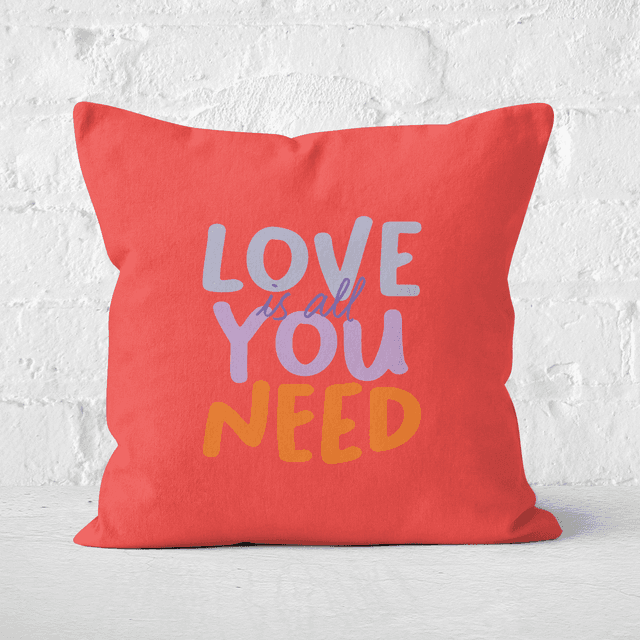 Love Is All You Need Square Cushion - 60x60cm - Soft Touch on Productcaster.