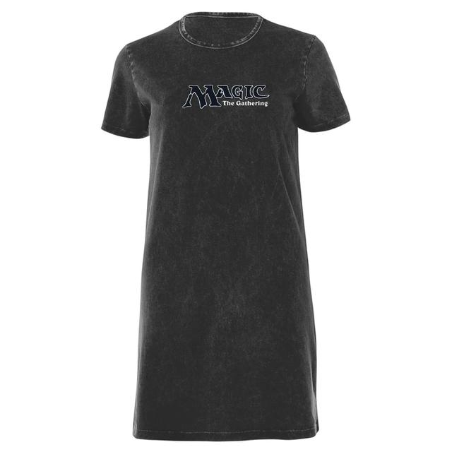 T-Shirt Magic The Gathering Retro Logo Dress - Nero Acid Wash - Donna - M on Productcaster.