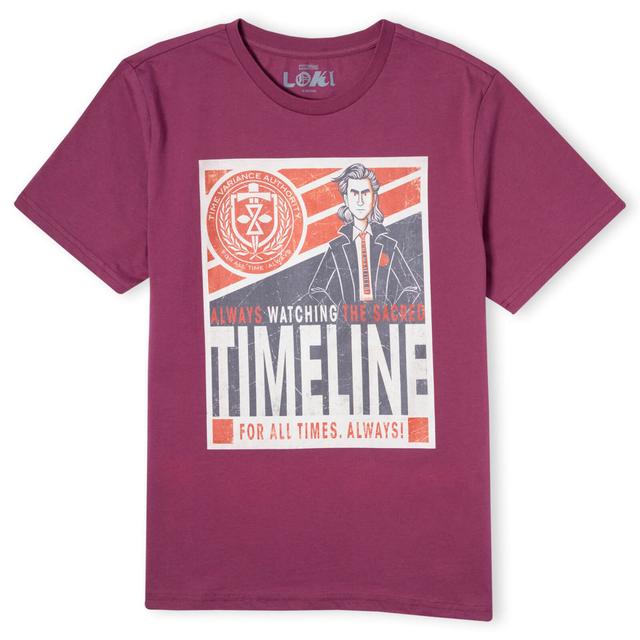 Marvel Timeline Men's T-Shirt - Burgundy - XS on Productcaster.