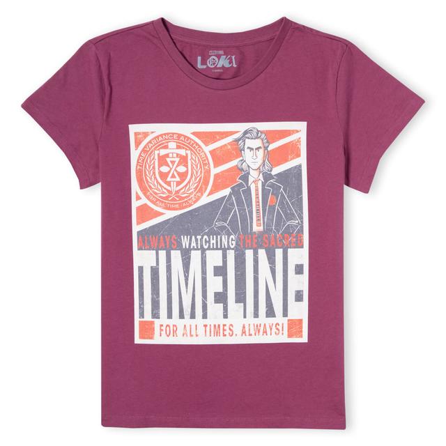 Camiseta para mujer Marvel Timeline - Burdeos - S on Productcaster.