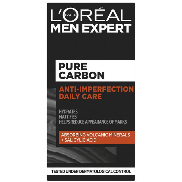 L'Oréal Paris Men Expert Pure Carbon Anti-Spot Exfoliating Daily Face Cream 50ml on Productcaster.