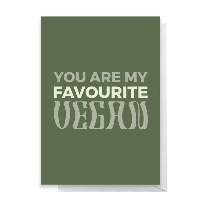 You Are My Favourite Vegan Greetings Card - Large Card on Productcaster.