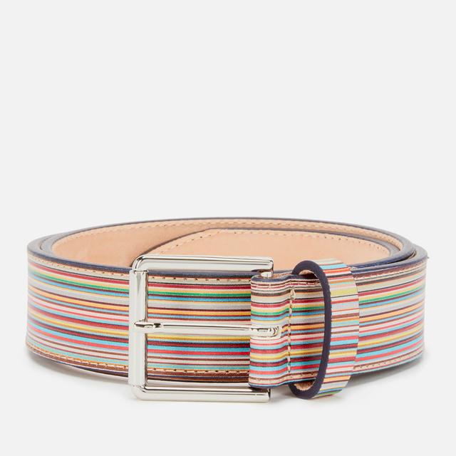 Paul Smith Wide Stripe Leather Belt - W34 on Productcaster.