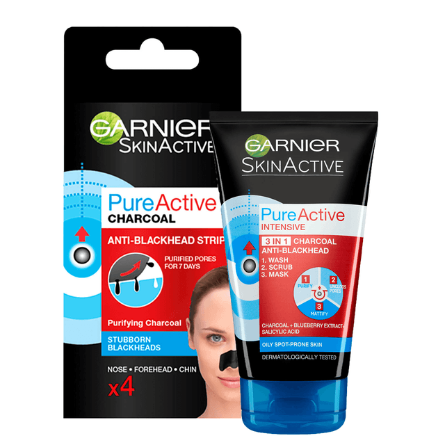 Garnier Pure Active Anti-Blackhead Duo Set on Productcaster.