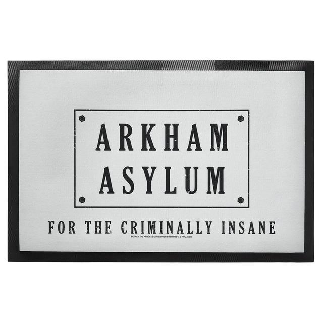 Batman Villains Arkham Asylum Entrance Mat on Productcaster.